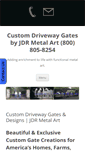 Mobile Screenshot of custom-driveway-gates.com