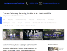 Tablet Screenshot of custom-driveway-gates.com